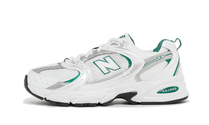New Balance 530 Blanc Argent Vert